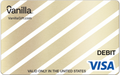 Vanilla Visa Gold Script